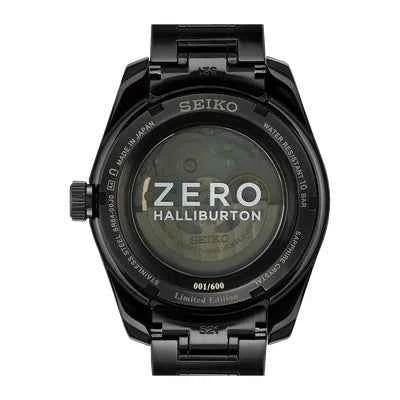 Seiko Presage SPB271J1 Sharp Edge Zero Halliburton GMT Automatic Stainless Steel Limited Edition