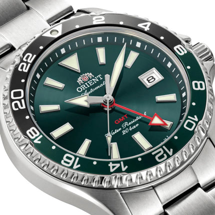 ORIENT Mako GMT RA-BC0002E Green Dial Stainless Steel