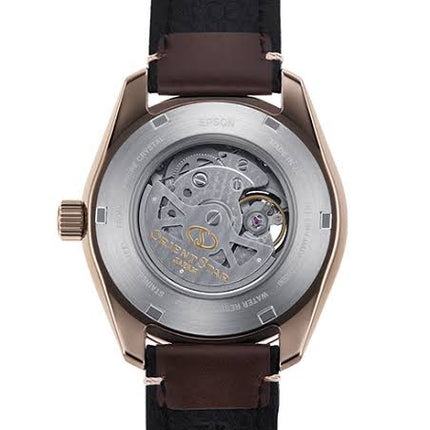 Orient Star RE-AV0A04B Avant Garde Automatic Men Skeleton Dial Brown Leather Strap