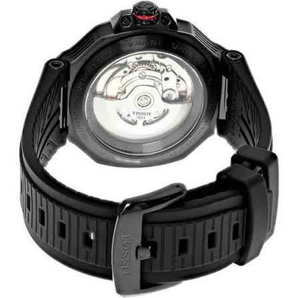 Tissot T-Race Powermatic 80 41mm T-Sport T141.807.37.057.00 Men Black Dial Black Silicone Strap