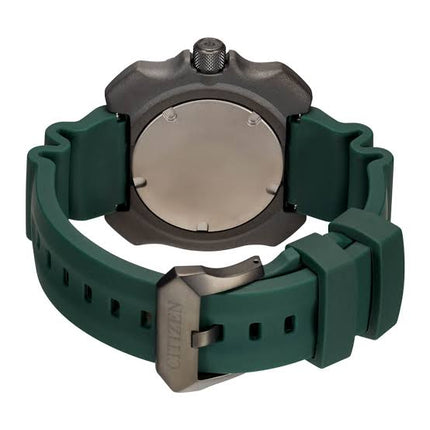 Citizen Promaster BN0228-06W Whale Shark Super Titanium Green Camo Dial Green Polyurethane Strap
