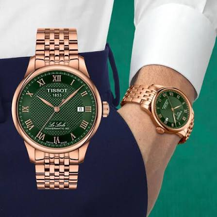 Tissot Le Locle Powermatic 80 Automatic Green Dial T006.407.33.093.00