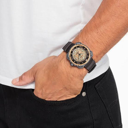Citizen Promaster BN0226-10P Whale Shark Marine Retrozilla Super Titanium Brown Dial Urethane Strap