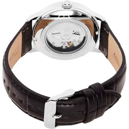 Orient Symphony IV RA-AC0F12S Automatic Man White Dial Dark Brown Leather Strap