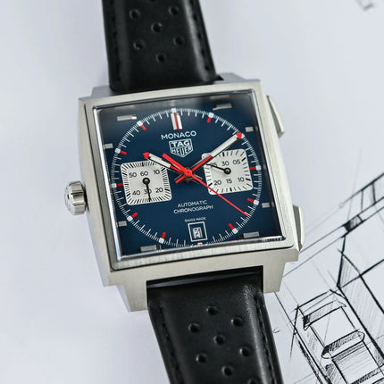 TAG Heuer Monaco Chronograph Automatic 39mm Steve McQueen CAW211P.FC6356