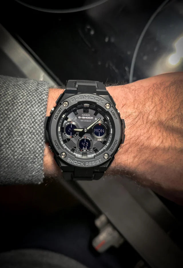 Casio G-Shock G-Steel GST-S100G-1BDR Tough Solar Water Resistance 200M Black Resin Band