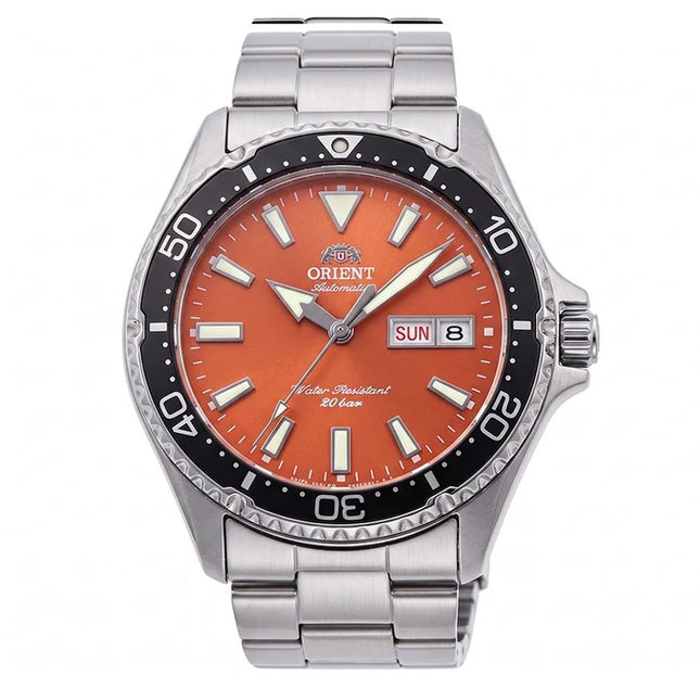 ORIENT Mako Diver RA-AA0826Y Orange Dial Stainless Steel