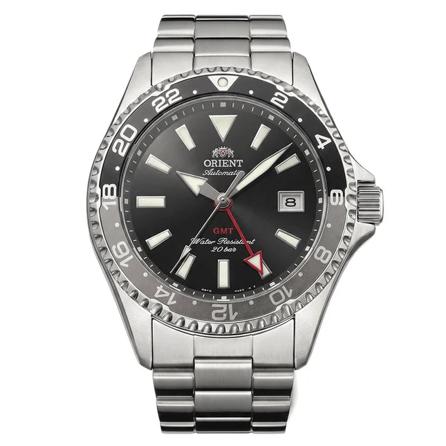 Orient Mako GMT RA-BC0001B Black Dial Stainless Steel