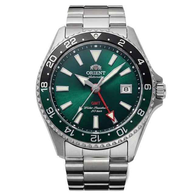 ORIENT Mako GMT RA-BC0002E Green Dial Stainless Steel