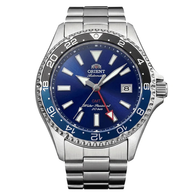 ORIENT Mako GMT RA-BC0003L Blue Dial Stainless Steel