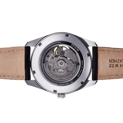 Orient Contemporary RA-AR0005Y Open Heart Automatic Men Dark Brown Dial Black Leather Strap