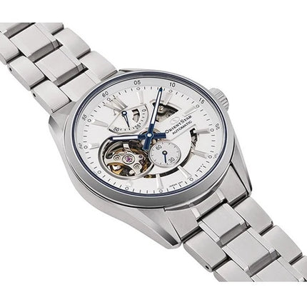 Orient Star Contemporary RE-AV0113S Automatic Men Open Heart White Dial Metal Strap