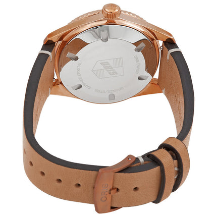 ORIS Divers Sixty‑Five Cotton Candy 01 733 7771 3155-07 5 19 04BR Blue Dial Brown Leather Strap