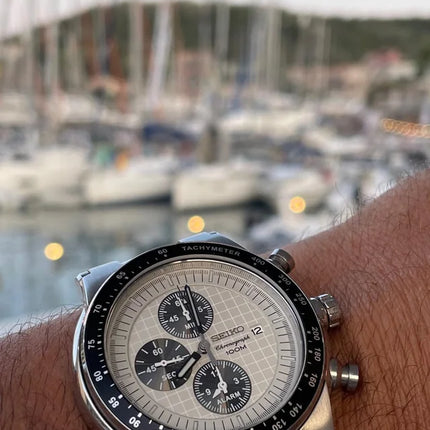 Seiko SNAA41 Panda Chronograph