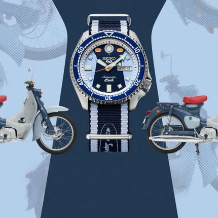 Seiko 5 Sports SRPK37K1 SKX Sense Style 55th Anniversary Honda Super Cub Nylon Strap Limited Edition