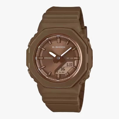 Casio G-SHOCK Analog Digital GMA-P2110B-5ADR Brown Dial Brown Resin Strap