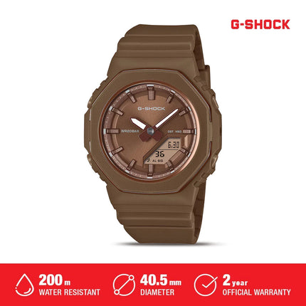 Casio G-SHOCK Analog Digital GMA-P2110B-5ADR Brown Dial Brown Resin Strap