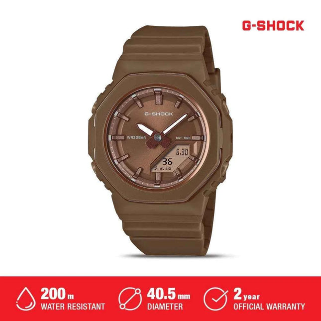 Casio G-SHOCK Analog Digital GMA-P2110B-5ADR Brown Dial Brown Resin Strap