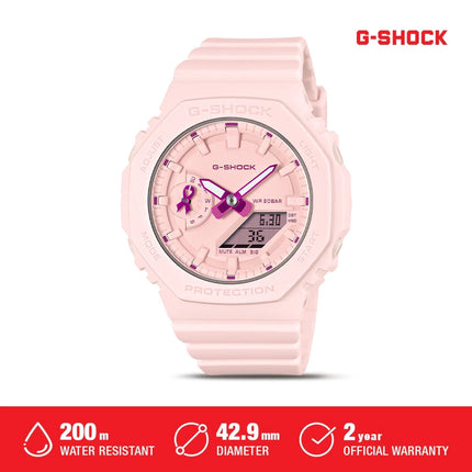 Casio G-SHOCK Analog Digital GMA-S2100PR-4ADR Pink Dial Pink Resin Strap