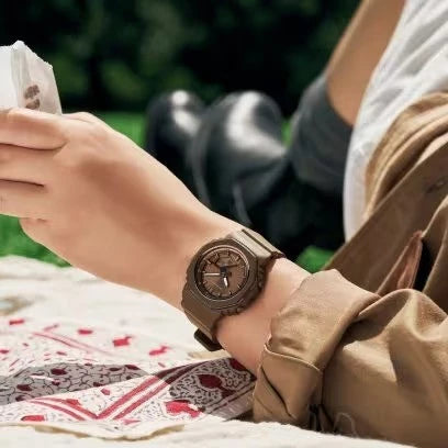 Casio G-SHOCK Analog Digital GMA-P2110B-5ADR Brown Dial Brown Resin Strap