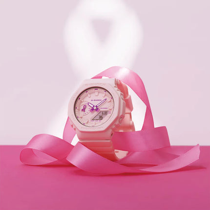 Casio G-SHOCK Analog Digital GMA-S2100PR-4ADR Pink Dial Pink Resin Strap