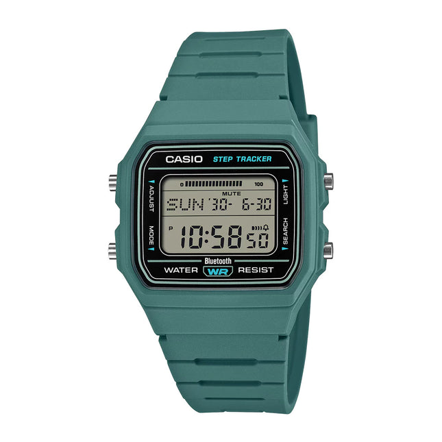Casio General F-B100W-3A Unisex Digital Dial Green Resin Band