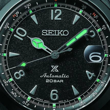 Seiko Prospex SPB337J1 Alpinist The Black Series Night Vision Stainless Steel Strap Limited Edition