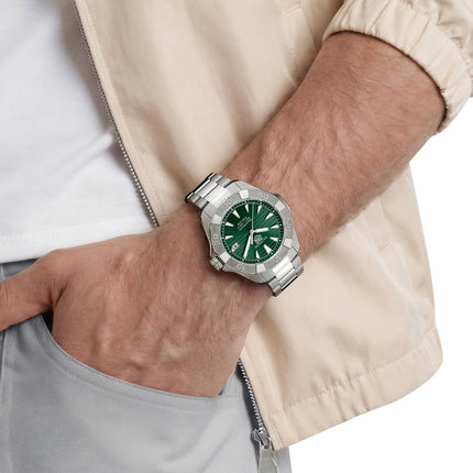 TAG Heuer Aquaracer Professional 200 Solargraph 40mm Green Dial Stainless Steel WBP1118.BA0047