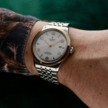 Tudor 1926 M91551-0001 Men Silver Dial Dual Tone Steel Strap