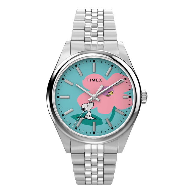 Timex Peanuts x Legacy Snoopy Flower Dial 36mm Stainless Steel Bracelet TW2Y52600