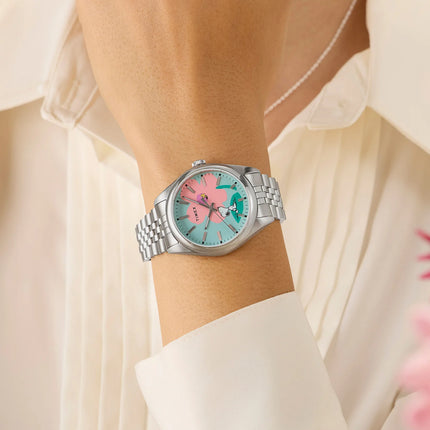 Timex Peanuts x Legacy Snoopy Flower Dial 36mm Stainless Steel Bracelet TW2Y52600