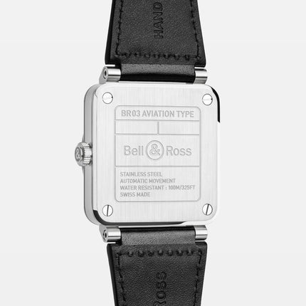 BellRoss BR-03 Green Steel 41mm BR03A-GN-ST/SCA