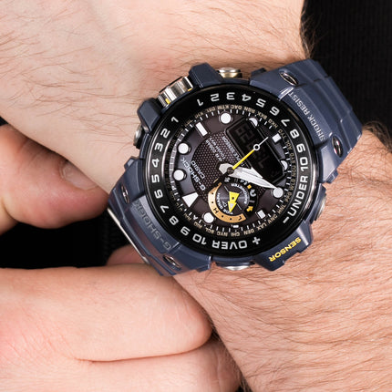 Casio G-Shock GULFMASTER GWN-1000NV-2ADR Navy Blue Stainless Steel Resin Band